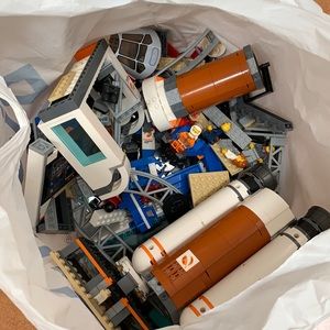 NASA lego rocket launch center set